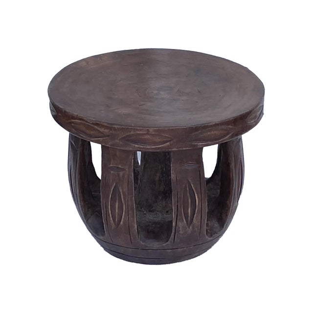 1980s Vintage African Baga Low Stool Guinea-Bissau For Sale - Image 5 of 7