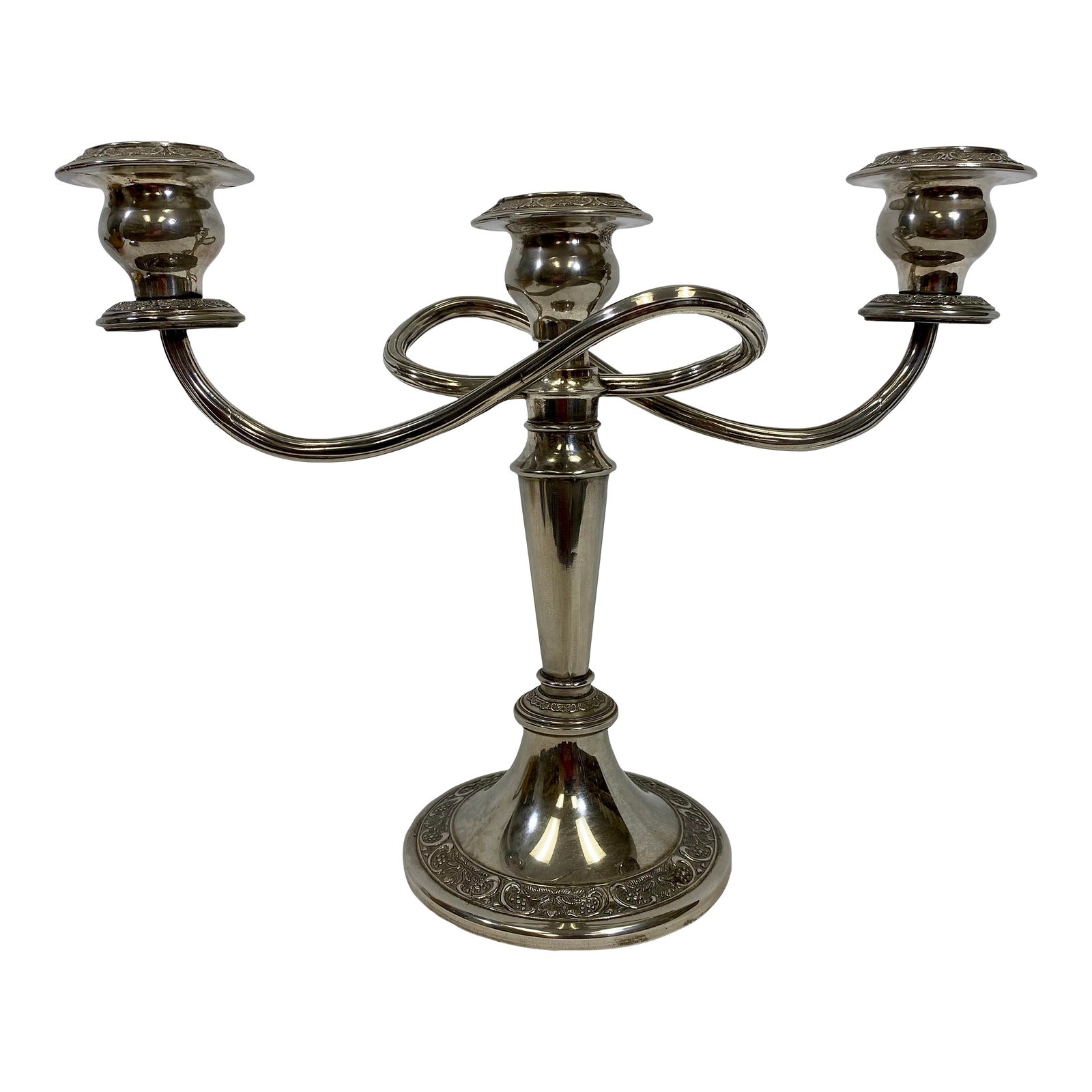 Vintage Silver Plate 3 Arm Candelabra by Grenadier England Chairish