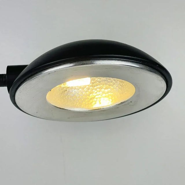 Italian Black Desk Lamp by C. Zaffaroni Turate, 1980s For Sale - Image 11 of 13