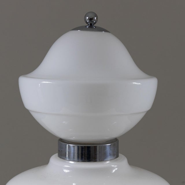 Space Age Chrome and Glass Lamp, 1960s For Sale - Image 9 of 11