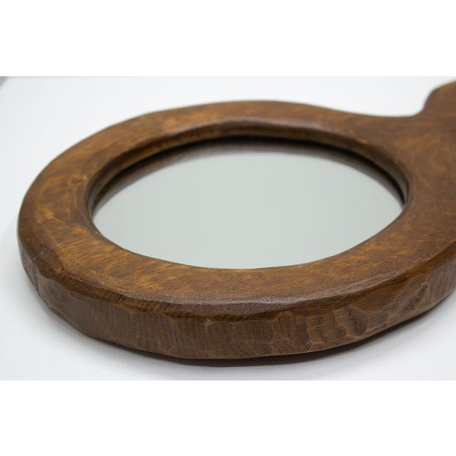 Vintage French Rustic Wall Mirror, 1950s For Sale - Image 6 of 7