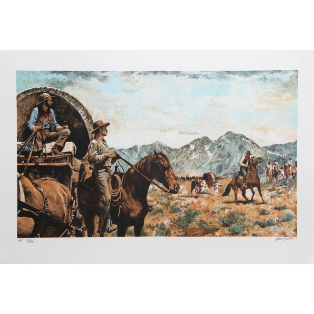 Rustic John Duillo, the Toll, Lithograph For Sale - Image 3 of 3