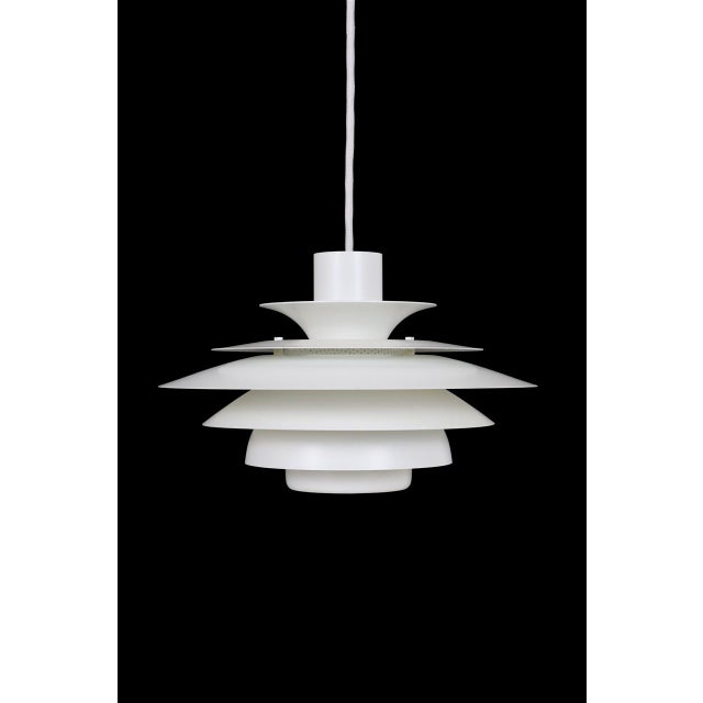 Danish Verona Multilayer Pendant Lamp by Kurt Wiborg for Jeka, 1970s For Sale - Image 13 of 13