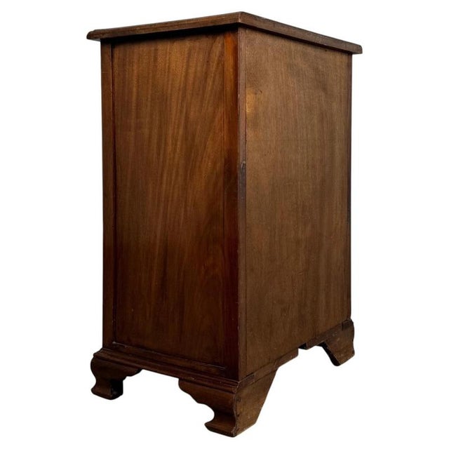 Antique Early 20th Century English Walnut Cabinet For Sale - Image 9 of 11