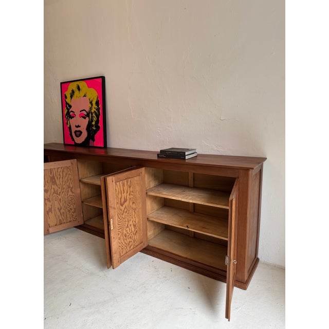 Large Early 20th Century Pitch Pine Sideboard, 1920s For Sale - Image 12 of 13
