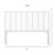Modern Liam Standard Bed King - White For Sale - Image 3 of 12