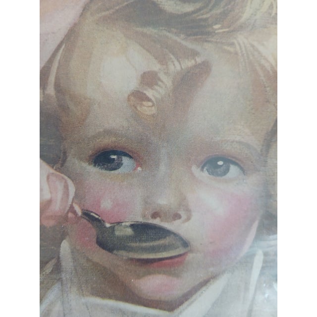 Early 20th Century Early 20th Century J. C. Leyendecker Original Kellog's Corn Flakes Magazine Ad 1916, Girl in Pink Bow For Sale - Image 5 of 6