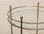 Vintage Three-Tier Metal & Glass Round Side Table For Sale In Los Angeles - Image 6 of 10