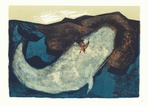 1968 "Moby Dick" Lithograph by Benton Spruance "The Death of the Pequod" (Ahab's Ship)