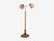 Swedish Art Deco, Double Floor Lamp, Burl Wood, Metal, Fabric, Sweden, 1940s For Sale - Image 17 of 17