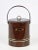1970s Mid-Century Italian Faux Briar Plastic Ice Bucket with Top, 1970s For Sale - Image 5 of 15