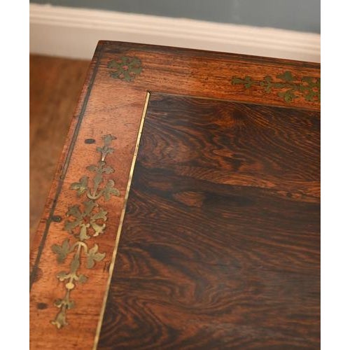 Wood Antique Regency Card Tables, 1810, Set of 2 For Sale - Image 7 of 10