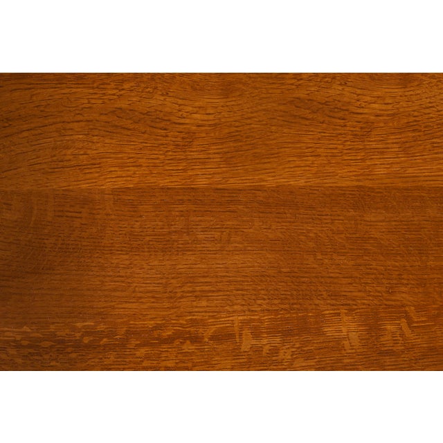 Crafters and Weavers Mission Quarter Sawn Oak Tv Stand - Light Oak For Sale - Image 11 of 12