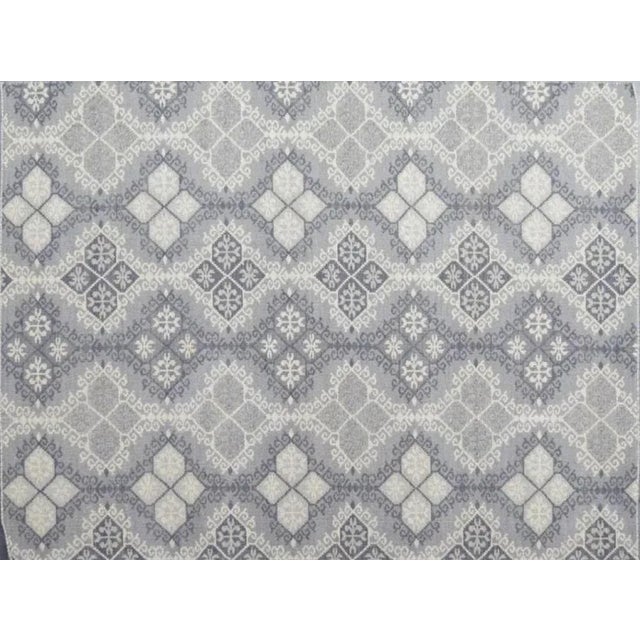 Handwoven European Style Flat Kilim Rug For Sale - Image 4 of 5