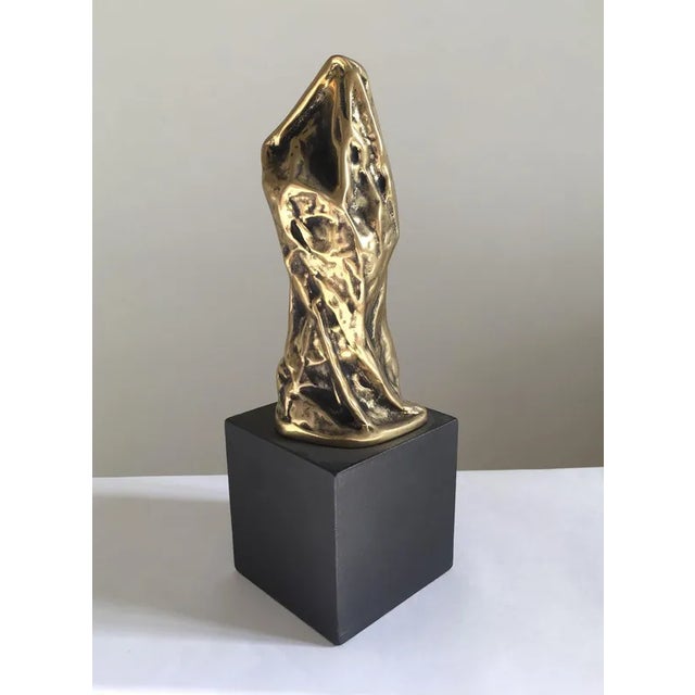 Italian Bronze Abstract Sculpture by Cristina Roncati, 1980 For Sale - Image 10 of 13