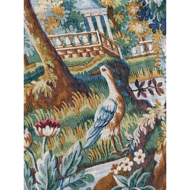 Vintage Silk Screen Printed Tapestry Verdure Chantilly, 1960s For Sale - Image 17 of 18