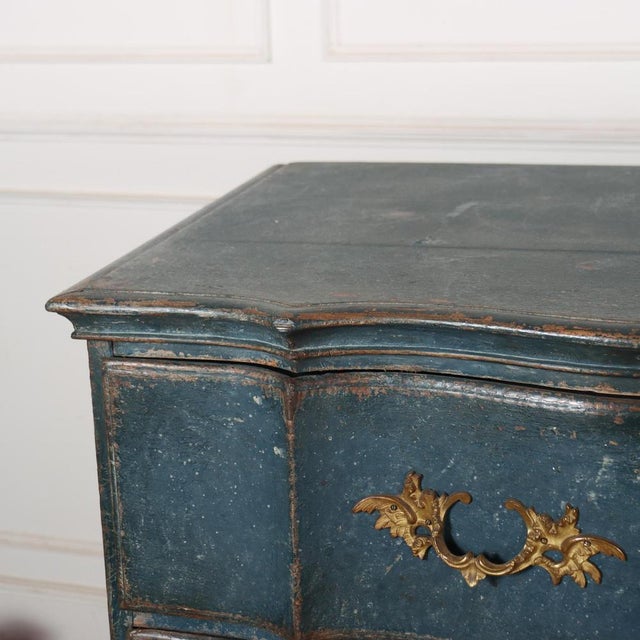 Wood Antique Danish Chest of Drawers For Sale - Image 7 of 10
