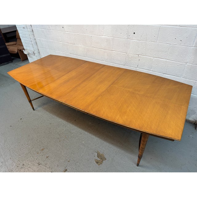 "Forward Trend Collection" Expanding Dining Table Attributed to Johnson Furniture For Sale - Image 16 of 18
