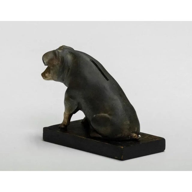 Black Swedish Piggy Bank or Money Box from Olof W. Nilsson, 1930s For Sale - Image 8 of 9
