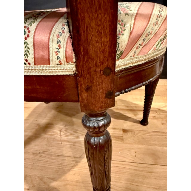 Pair of 18th Century Period French Louis XVI Walnut Armchairs For Sale - Image 15 of 17