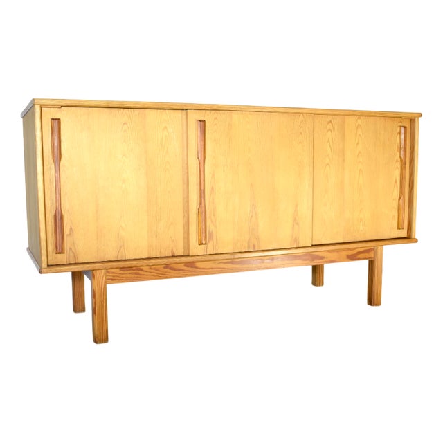 Vintage Danish Sideboard in Pine, 1970s For Sale