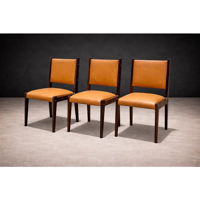 Dining Chairs in Rosewood & Leather, Sergio Rodrigues for Bloch, 1960s - Lot 291-883 For Sale - Image 11 of 15