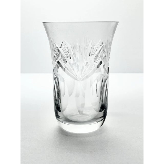 Nachtmann “Andernach” Set of 6 Crystal Flared Tumbler Glasses 4 5/8” 9oz Excellent condition. No chips, cracks, or...