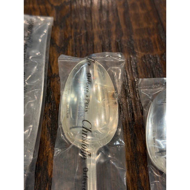 Vintage Christofle Albi Silver-Plated Flatware Service for 4, Unused Sealed - 20 Pieces For Sale - Image 13 of 17