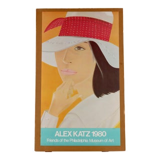 1980s Alex Katz Signed “Friends of the Philadelphia Museum of Art” Exhibition Lithograph For Sale
