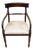 Regency Rope Back Chair in Mahogany For Sale