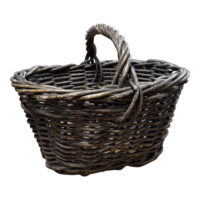 Vintage French Basket For Sale