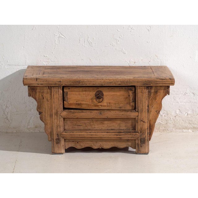 Wood Chinese Low Elm Coffee Table For Sale - Image 7 of 11