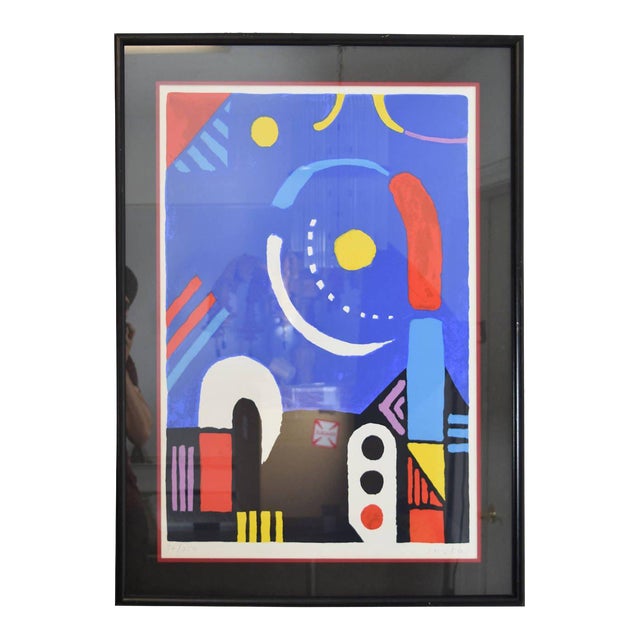 1980s Japanese Modern Lithograph by Kyohei Inukai For Sale