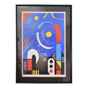 1980s Japanese Modern Lithograph by Kyohei Inukai