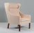 Set of Natural Leather Wingback Chair and Ottoman by Børge Mogensen for Fredericia For Sale - Image 5 of 13