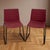 Prestigious pair of original Italian-design chairs by Gaber, the renowned Kanvas model created by Stefano Sandonà and...