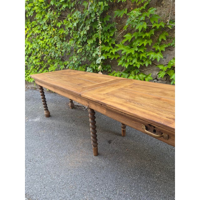 Antique French Oak Drapers Table, 1800s For Sale - Image 9 of 18