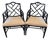 Contemporary Pair of Chinese Chippendale Style Armchairs For Sale