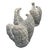 Pair of Mid-Century Hollywood Regency Cast Stone Eagle Statues For Sale In West Palm - Image 6 of 12