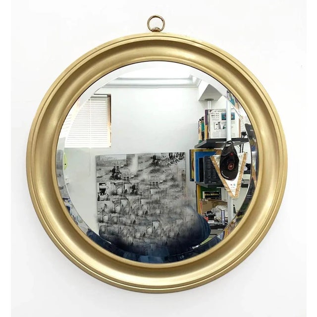 Mid-Century Modern Mid-Century Italian Golden Aluminum Mirror by Sergio Mazza for Artemide, 1960s For Sale - Image 3 of 18