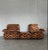 Designer unknown italy 1970s sofa h 78cm w 160cm d 81cm ottoman h 31cm w 60 cm d 81 cm dive into the vibrant, textural...