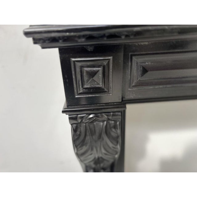 Napoleon III Fireplace with Claw Feet in Black Marble, 19th Century For Sale - Image 11 of 16