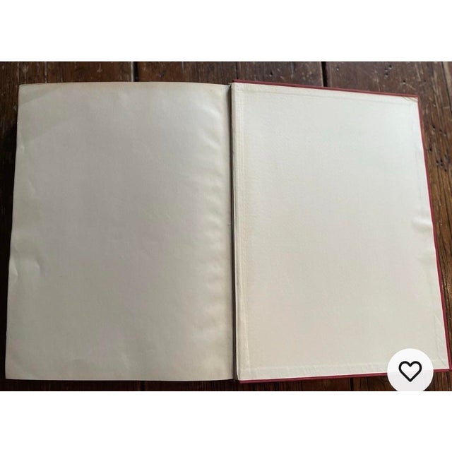 Red Vintage Italian Art Book - Piero Della Francesca Pompeo Borra - Red Cloth Coffee Table Book For Sale - Image 8 of 8