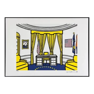 After Roy Lichtenstein, "The Oval Office", 1990s, Silk-Screen
