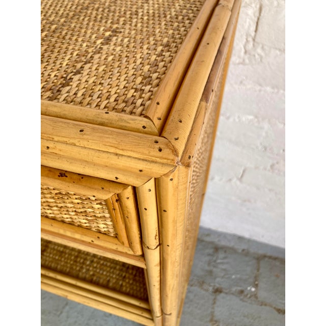 Vintage Rattan Console Table from Dal Vera, 1970s For Sale - Image 9 of 15