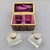 Travel Set with Lined Suitcase and Antique Perfume Bottles, 1850s, Set of 3 For Sale - Image 6 of 8