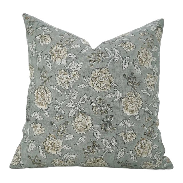 Fabdivine Eco-Friendly Block Printed Cover 14x36 Inch Pure Linen- Rameshwaram For Sale