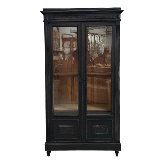 Patinated Napoleon III Display Cabinet For Sale