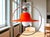 Mid-Century Modern Glossy Orange Pull Down Hanging Light, 1960s For Sale - Image 4 of 10
