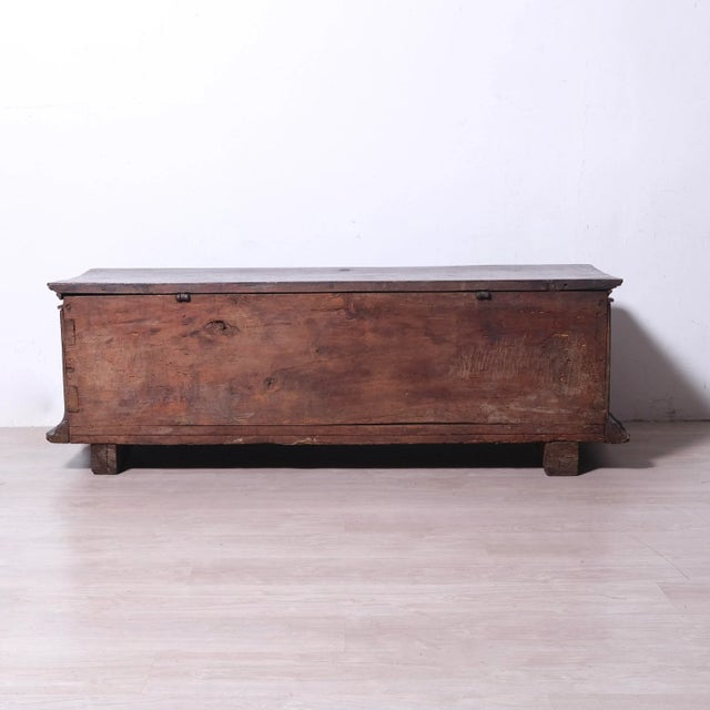 17th Century Carved Walnut Chest, Italy, 1890s For Sale - Image 17 of 18
